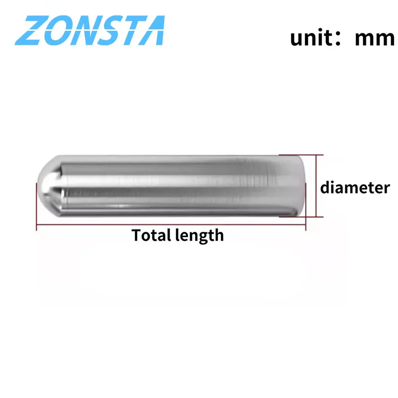 M0.8 M1 M1.2 M1.5 M1.8 M2 M2.3 M2.5 M2.8 M3 M3.5 M4 M5 M6 304 Stainless Steel Solid Round Head Cylindrical Pin Locating Dowel