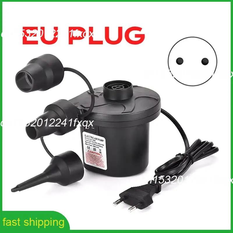 A010 50W Electric Air Pump With 3 Nozzles For Vacuum Bags, Electric Inflatable Pump For Air Mattress Bed Swim Ring