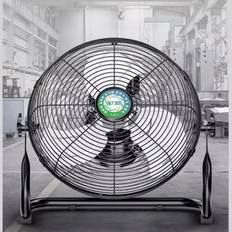 Ventilateur de sol industriel robuste, atelier/construction, refroidissement à 8 vitesses, moteur en cuivre, gril renforcé pour la Ventilation d'entrepôt ‌