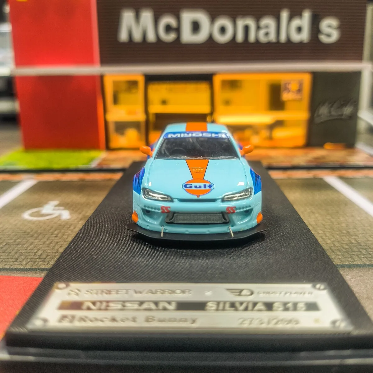 SW 1/64 JDM シルビア S15 パンデム ガルフ スポーツモデル ダイキャストメタルカー