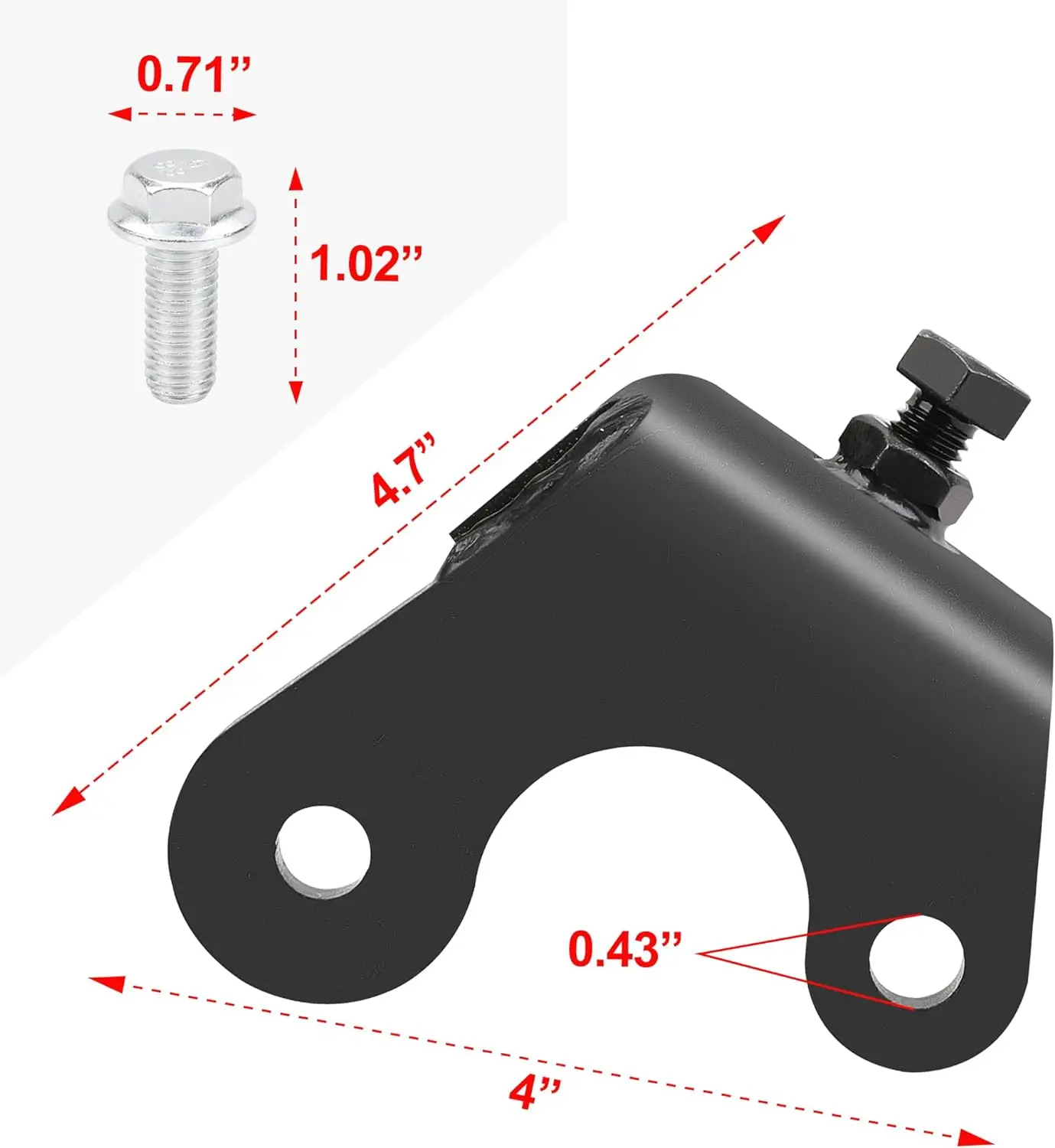 Exhaust pipe bracket Exhaust pipe repair kit Exhaust pipe bolt repair kit, compatible with GM trucks and SUV 4,8L, 6.2L engines