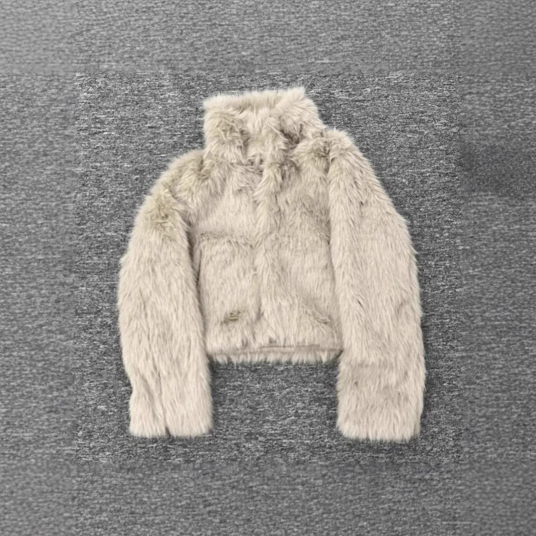 

Faionable Women's Long Sve Stand Collar ort Plu Fur Jaet Loose Fit Winter Outerwear Coat European Sle with Hat