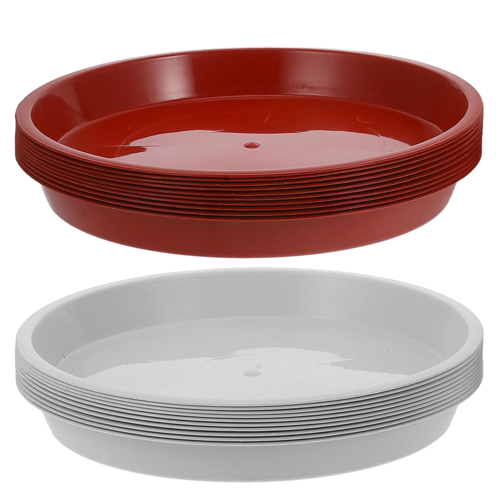 

20pcs Round Plant Saucer Tray Pp Durable Flower Pot Drainage Tray For Indoor Plants Bonsai Garden Plastic Planter Trays