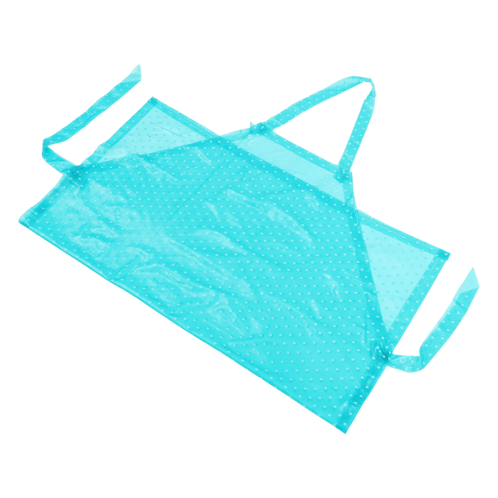 

1pc Waterproof Apron Pvc Transparent Oilproof Kitchen Sleeveless Apron For Cooking Cleaning Bbq 110-128Characters Pink