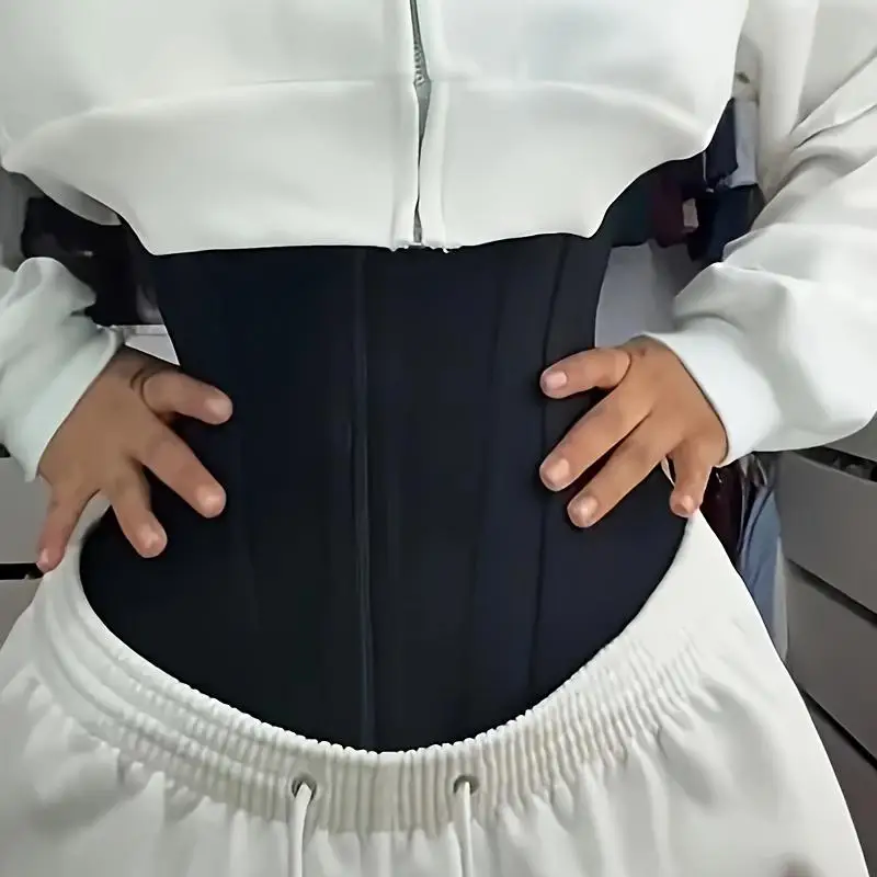 Women's Waist Trainer Belt, Abdominal Control Exercise, Slimming Shapewear with Zipper Hook, Casual Festival Wear, Body Shaper
