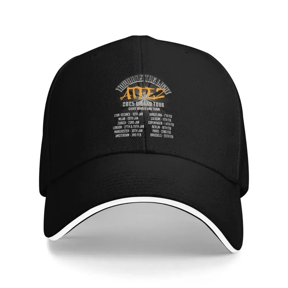 

ATEEZ World Tour 2025 Модные бейсболки Casquette Мужчины Женщины Шляпы