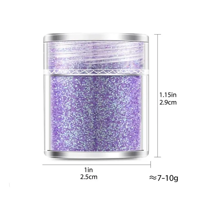 Three Pieces Mixed Purple Glitter Flakes Crafts Sparkles Nail Sequins Stickers Accessories for Nail Arts