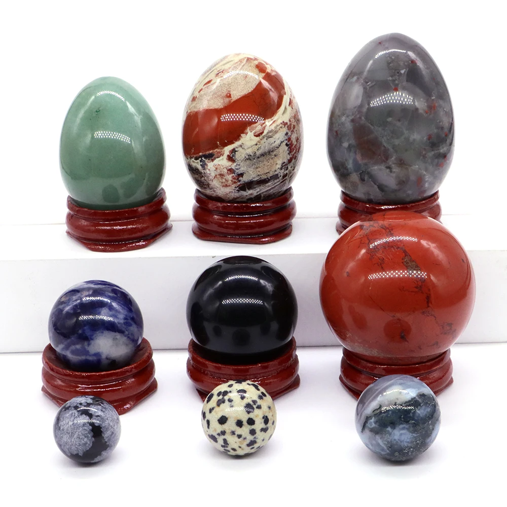 

Wholesale Lot Random Natural Crystal Sphere Ball Egg Stone Quartz Polished Globe Desk Home Decoration Exquisite Souvenirs Gift