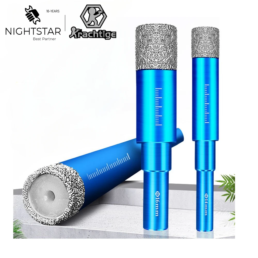 6mm 8mm 10mm 12mm 14mm 16mm Diamond Dry Core Welded Advanced Anhydrous Glass Drill Bits for Glass Granite Porcelain Tile Marble