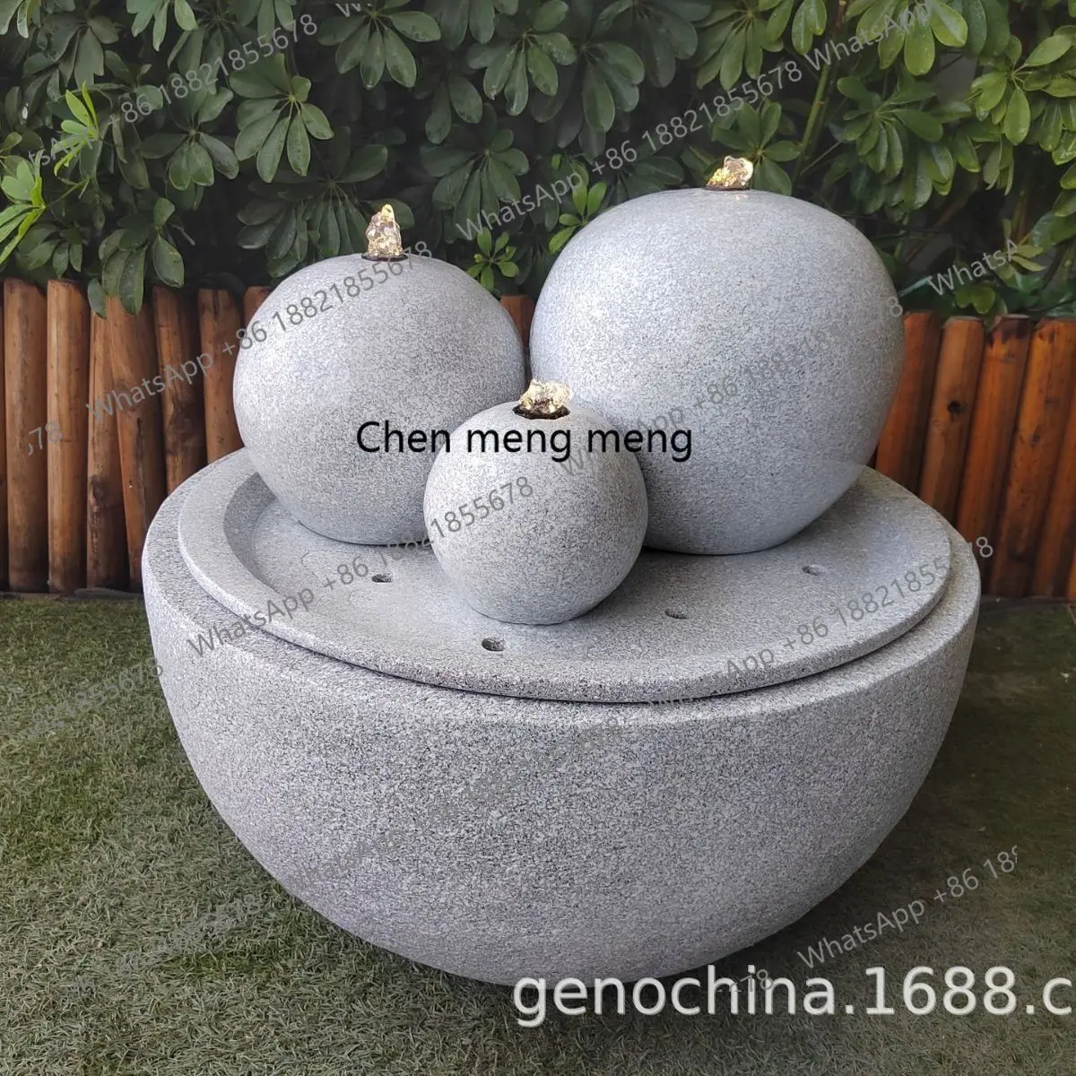 

Outdoor garden stone grinding flowing water landscape decoration garden ornament landscaping fountain garden decoration