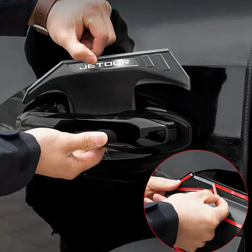 

Внешняя ручка, дверная чаша, наклейка на заднюю дверь для Chery Jietu Traveler T2, модификация автомобильных запчастей, украшение, внутренний внешний вид
