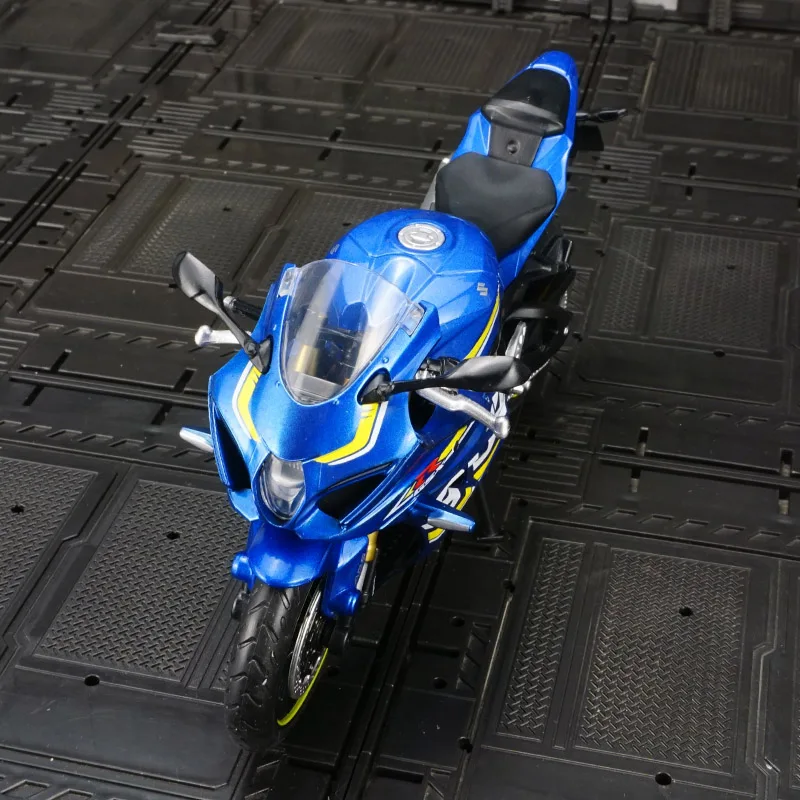 1:12 Suzuki GSX-R1000 Motorfiets Speelgoed Modellen Auto Diecast Legering Schokabsorptie Schuifmotoren Ornament Cadeaus voor Kinderen Verjaardag