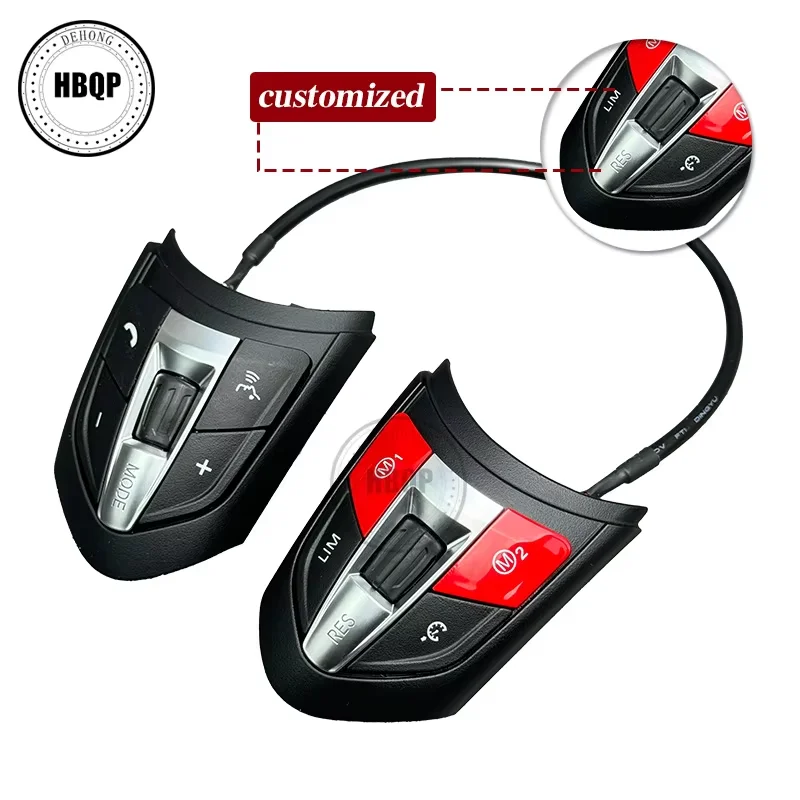 Steering wheel accessory modification button red blue style suitable for BMW M Sport 3 Series 5 Series F10 F20 F30