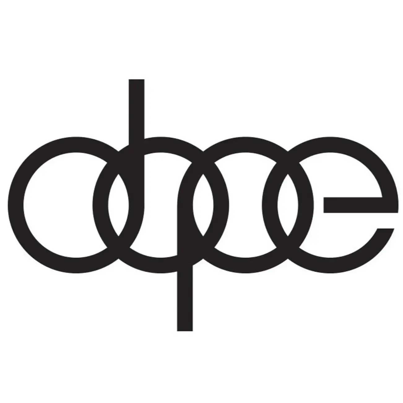 

2X 6.5" DOPE Emblem Vinyl Decal Stickers for Audi Style A4 A5 A6 Q5 Q7 R8 RS Dope