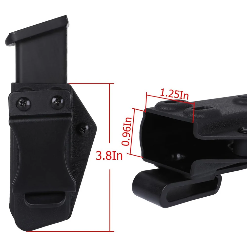 Tactical 2 Pack Mag Carrier IWB/OWB Magazine Holster for Glock 17 to 45,Right & Left Hand Ambidextrous Concealed Carry