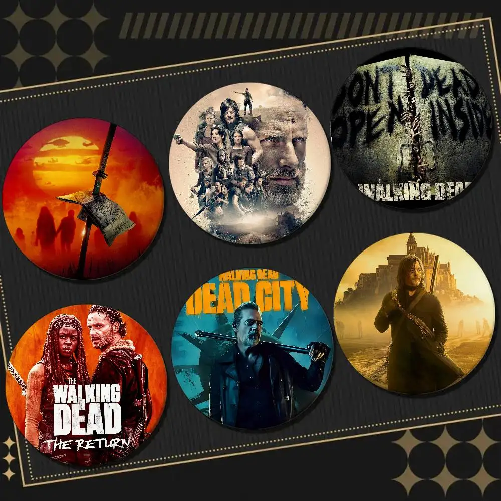 The Walking Dead TV-Show-Serie, anpassbare Anstecknadeln, Anstecknadeln, Hutnadeln, Broschen, Geschenke, Dekor, Rucksäcke