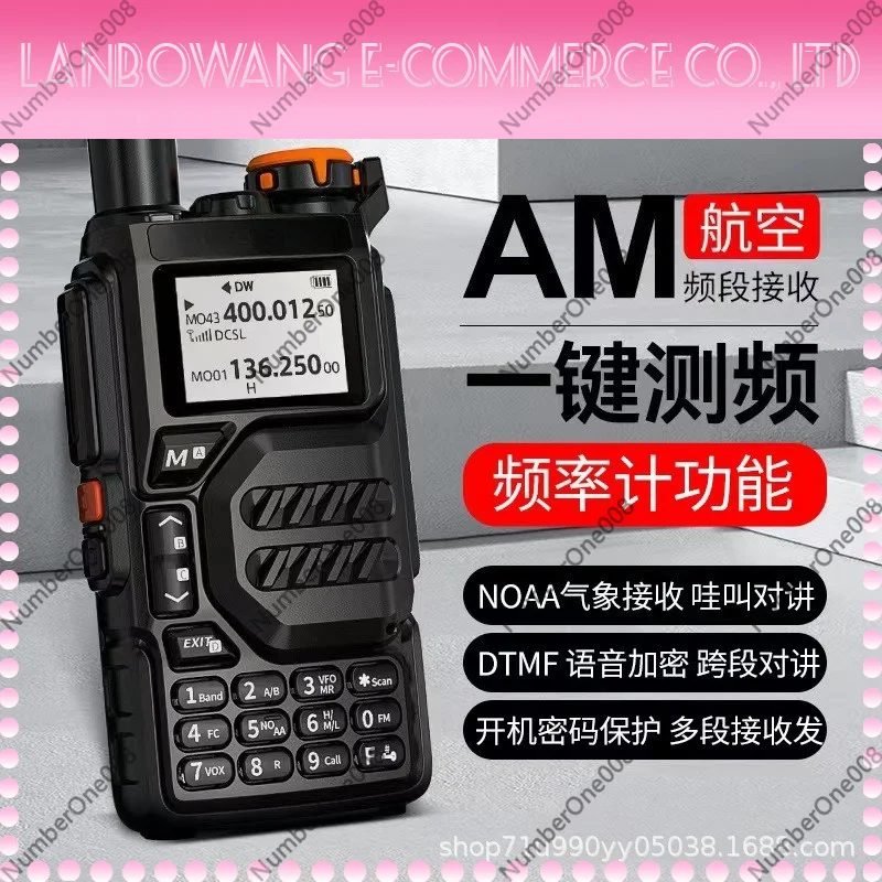 Dual Band Walkie Talkie Air Band Reception Anti Interference Handheld Radio for Outdoor