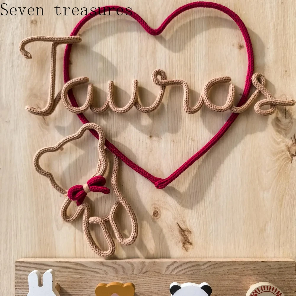 

Custom Children's Love Bear Handmade Alphabet Wall Decor Perfectly Suited for Bedrooms, Living Rooms, Dorms, and Decor