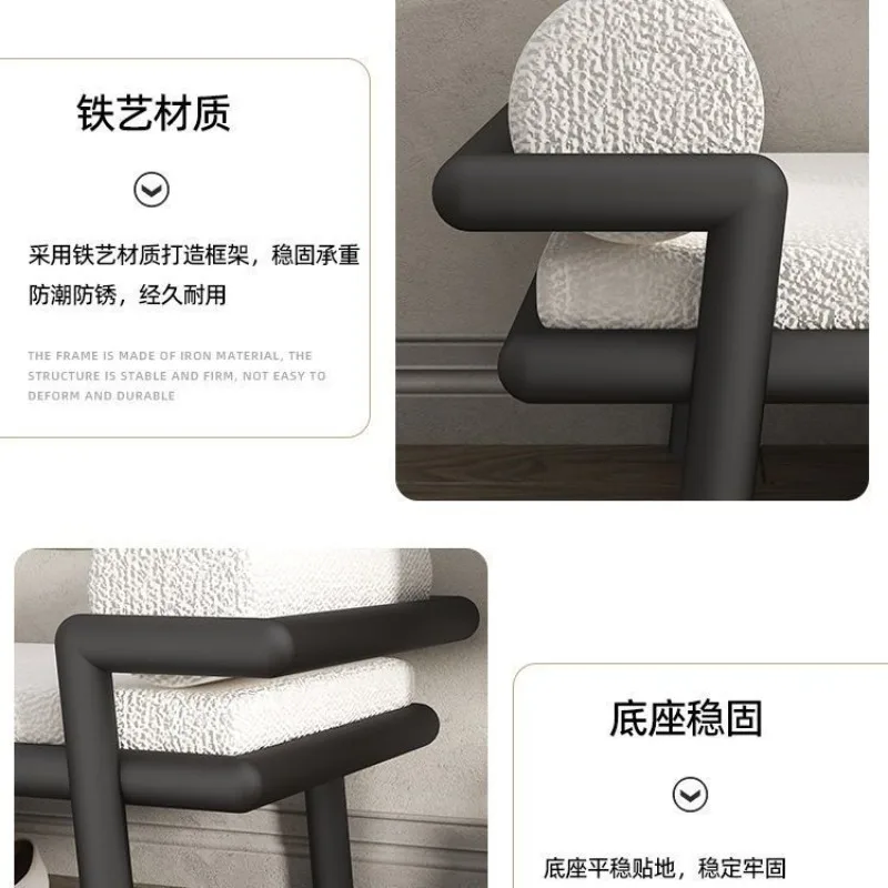 우아한 출입구 신발 벤치, 침실, 거실 또는 옷장 좌석 공간 절약형 가구를 위한 현대 아시아 스타일의 긴 의자