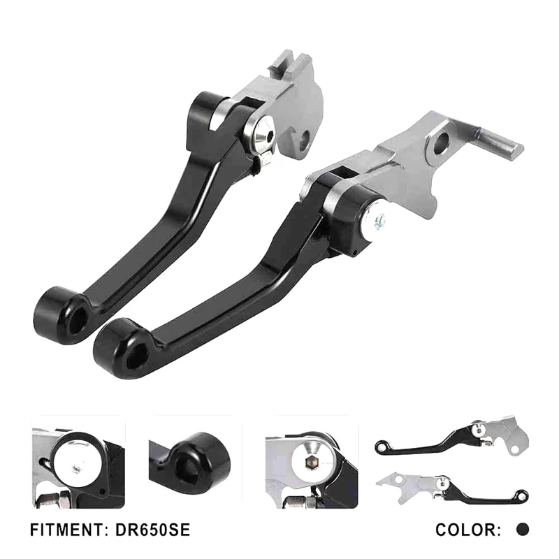 

Lasting Motorcycle Brake Clutch Lever Brake Clutch Levers Set DR650SE Motorcycles CNC Aluminum Lever For DR650SE Dirt Bike