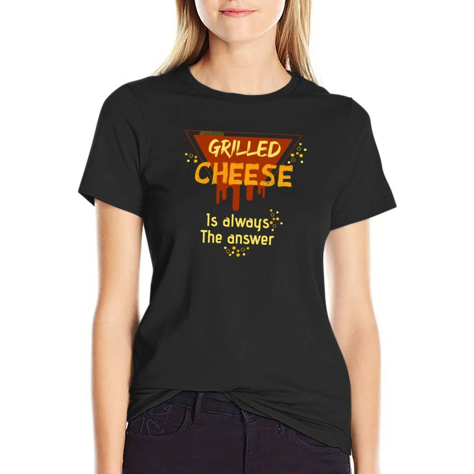 

grilled cheese is always the answer T-Shirt vintage clothes korean fashion plus sizes ariat shirts for Women