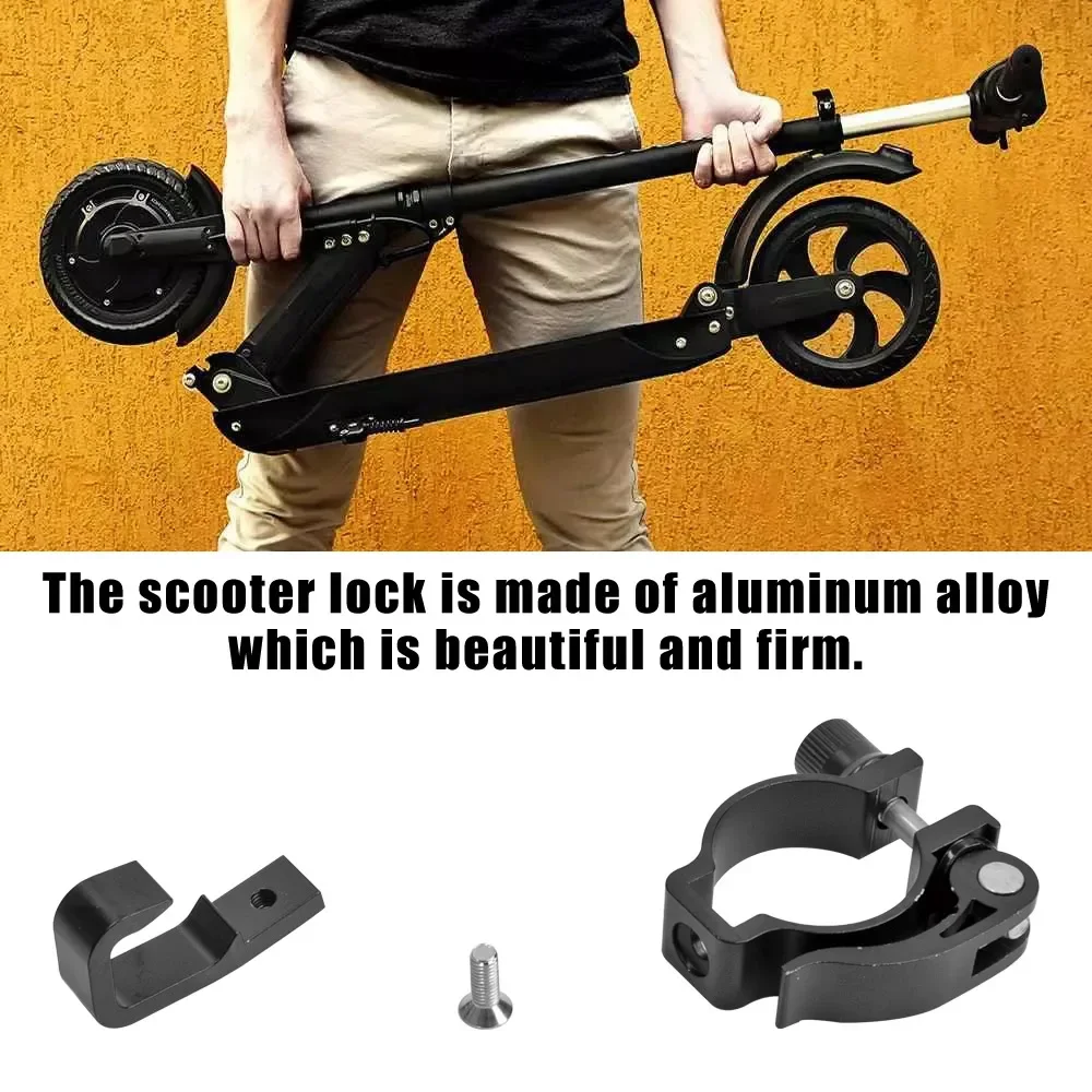 Kugoo S1/S2/S3 전동 스쿠터 잠금 버클 접이식 링 행거 액세서리 교체 용 8 인치 알루미늄 합금 전면 후크