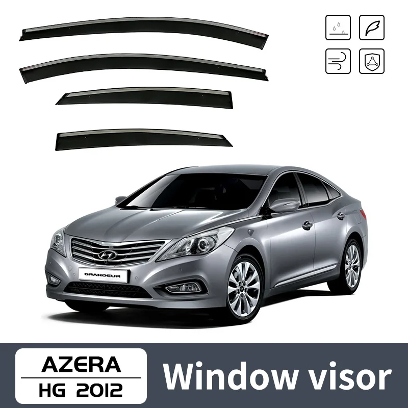 

Для Hyundai Azera 2012-2016: Дефлекторы окон, козырьки от дождя и солнца, аксессуары для авто, стайлинг автомобиля