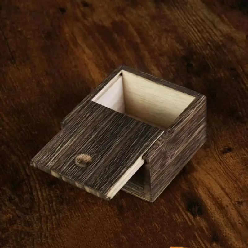 Antike Holz-Schmuckschatulle, Vintage-Uhren-Aufbewahrungsbox, Dekoratives Etui für Kommode, Schminktisch, Heimdekoration, Geschenk für Schmuckliebhaber – Detail 9