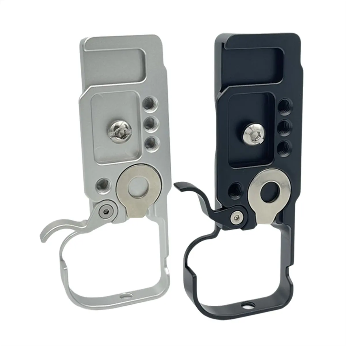 [T28C] Camera Quick Release Plate Holder Hand Grip Adapter for ZVE10 Camera Bracket Multifunctional Base Base Plate Silver