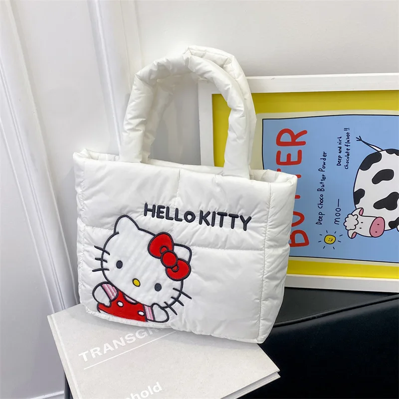 

Hello Kitty Storage Bag Cartoon Cute Women Accessories Versatile Fashion Handheld Single Shoulder Decoration Girl Gift Wholesale