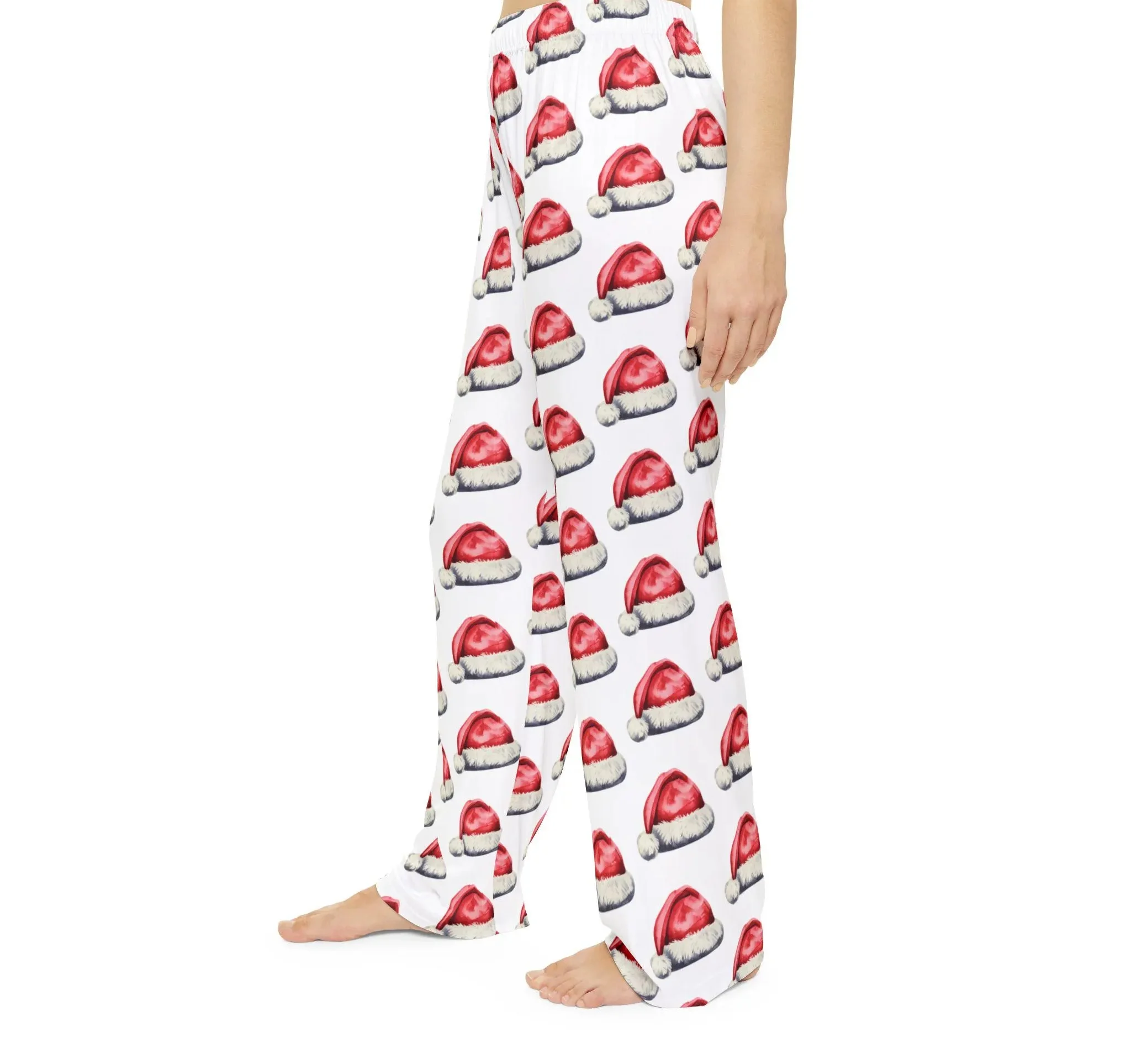 25-26 Gorro de Navidad, pijamas para mujer, pantalones, pijamas de Navidad para mamá, informal, cómodo, regalo de Año Nuevo, pijamas cálidos de franela