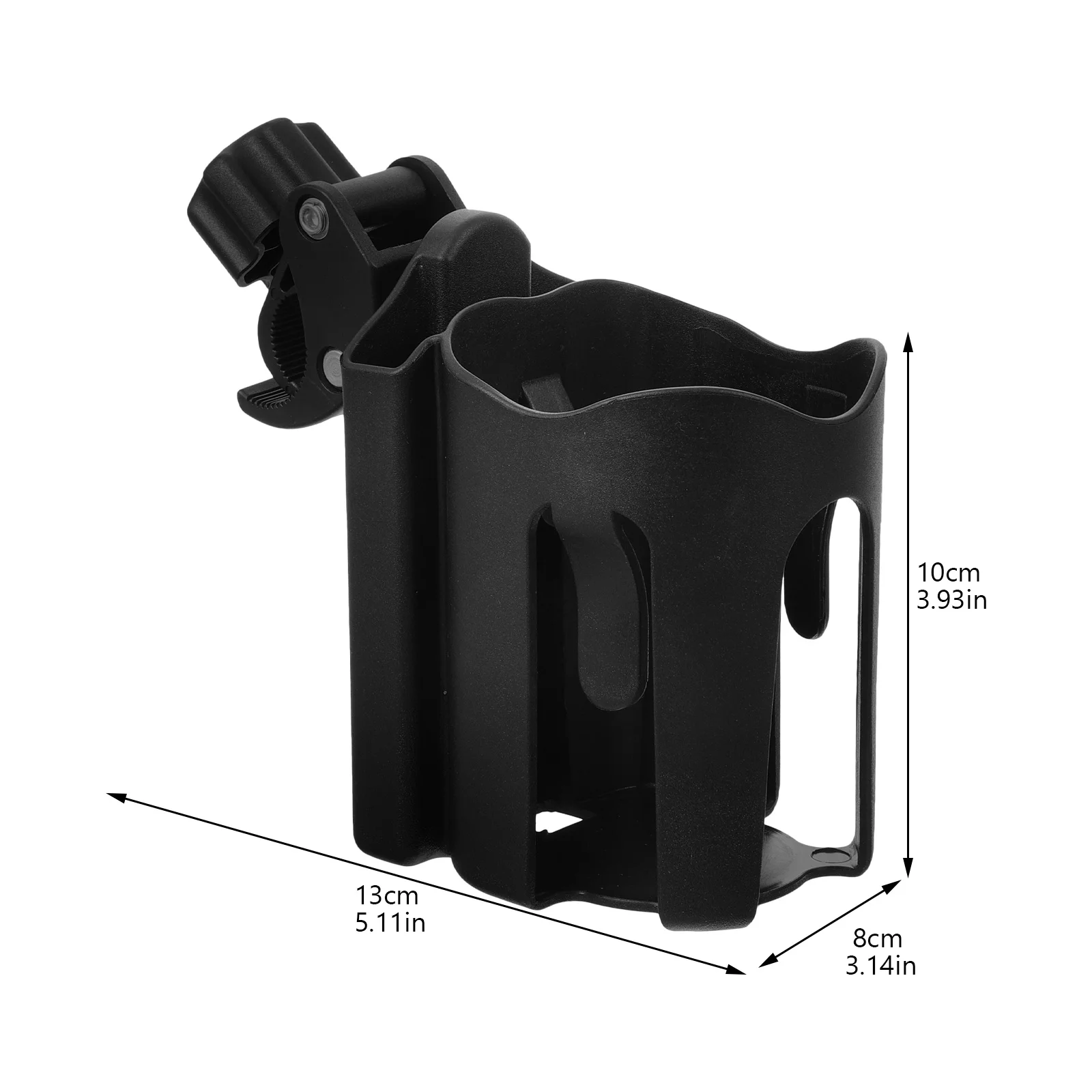 حامل أكواب للكرسي المتحرك قابل للتعديل لعربة المشي وحامل زجاجة الدراجة ومقود عالمي وأنبوب متين