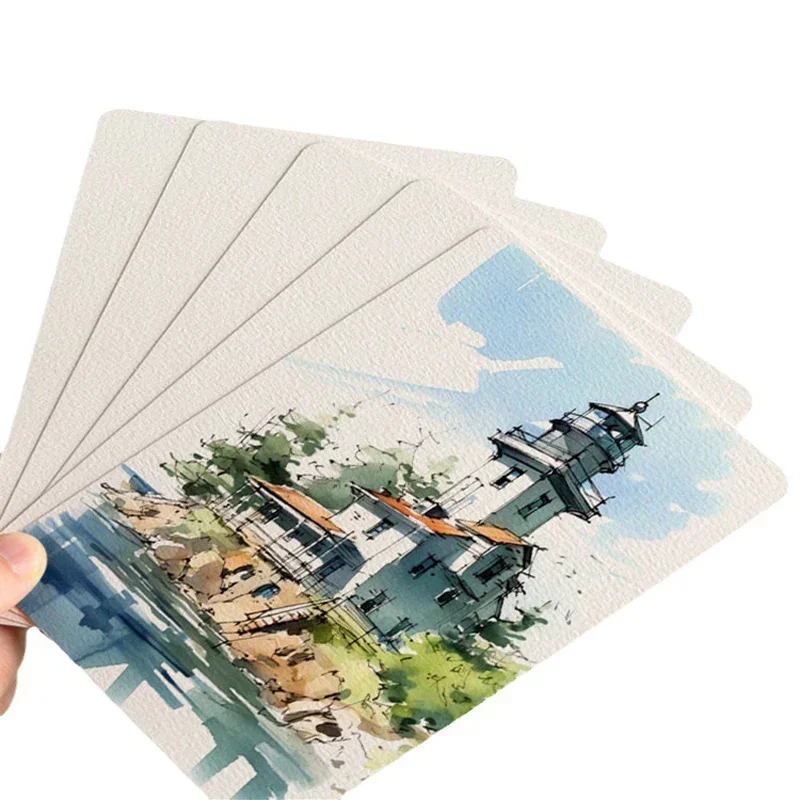 Square/Round Water color Paper 100g 25 Sheets Professional Drawing Paper Postcard for Painting School Supplies Art Supplies