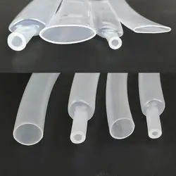 1Meter/ lot Transparent 3: 1 heat shrink tube with double wall glue tube diameter 2.4mm 3.2mm 4.8mm 6.4mm 7.9mm 9.5mm 12.7mm