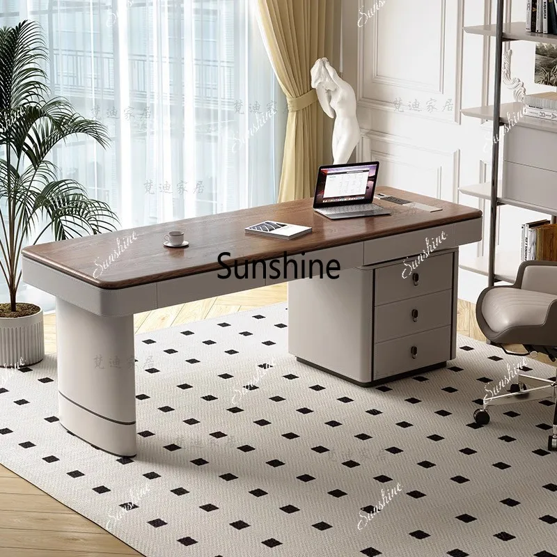 Light luxury living room desk, high-end study workbench