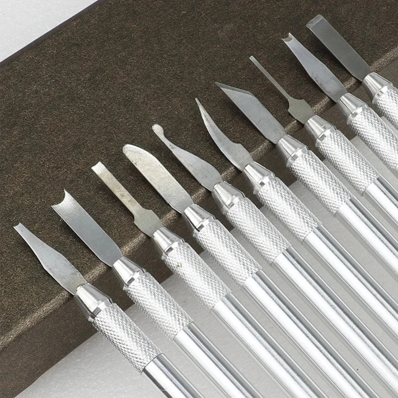 10pcs Wax Graver Set High Quality Jewelry Making Carving Wax Knife Sharp Blade Carving DIY Tools Carvers 155mm