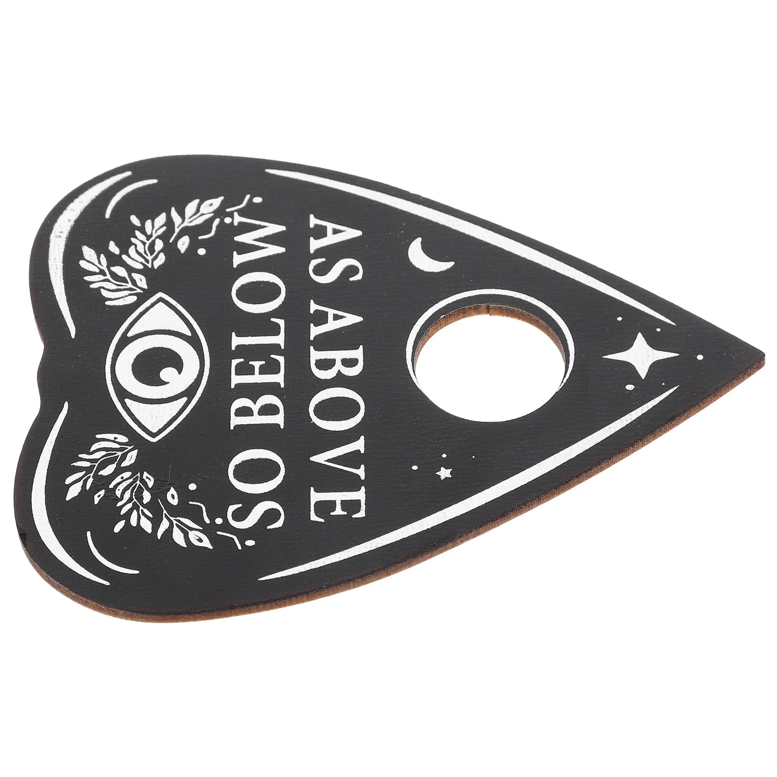 

Деревянная доска для гаданий в форме сердца с резной поверхностью для принятия решений, портативный мистический аксессуар для