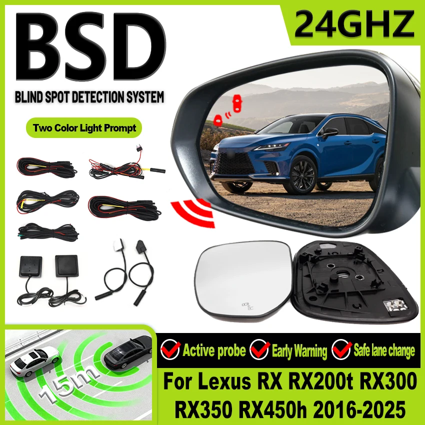 BSD BSA BSM Millimeter Wave Radar Blind Spot Lane Change Parking Assist For Lexus RX RX200t RX300 RX350 RX450h 2016-2025