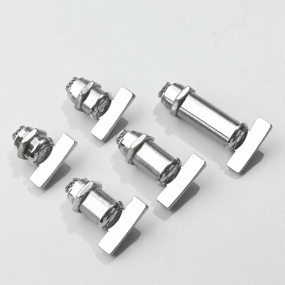 Rotary Knob Latch For Iron Cabinet Electric Power Box Keyless Access Industrial Switchgear Hardware Long Cylinder Door Lock