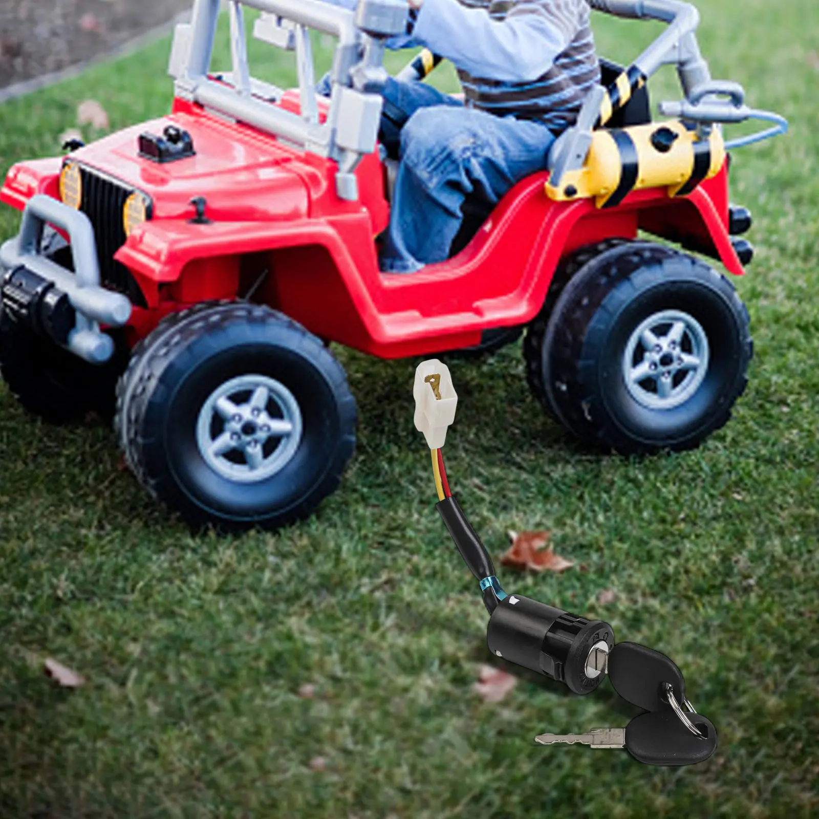 Children Electric Car Power Switch For Kid Electric Car Ride On Toy Car Key Switch Power Supply Key Start Switch With Key