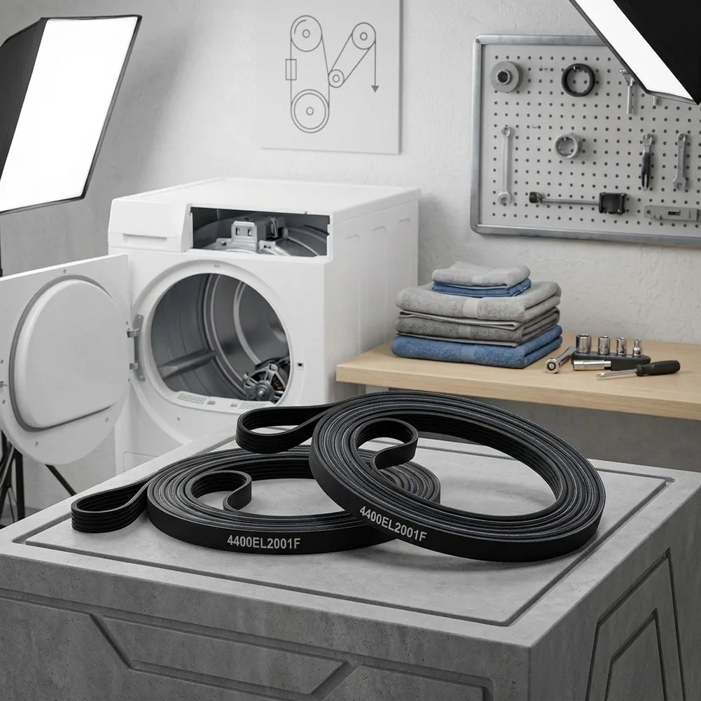 2-Pack Dryer Drum Belt Compatible with For GE and For Kenmore Models Including AP5972814 for Reliable Appliance Replacement
