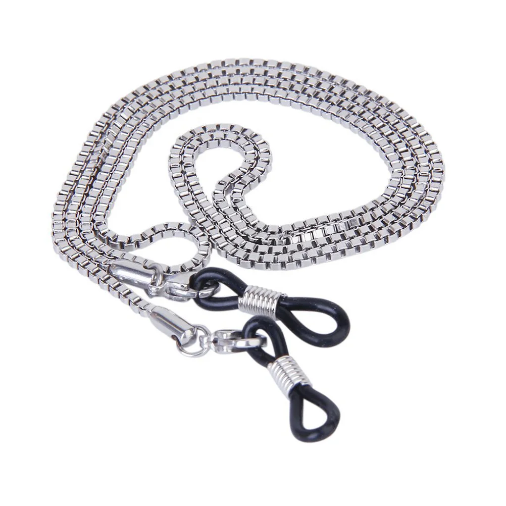

Eyeglasses Chain Holder 70cm 2mm Adjustable Metal Coils High Elastic Rubber Tips Great Decoration Gift Sunglasses Chain