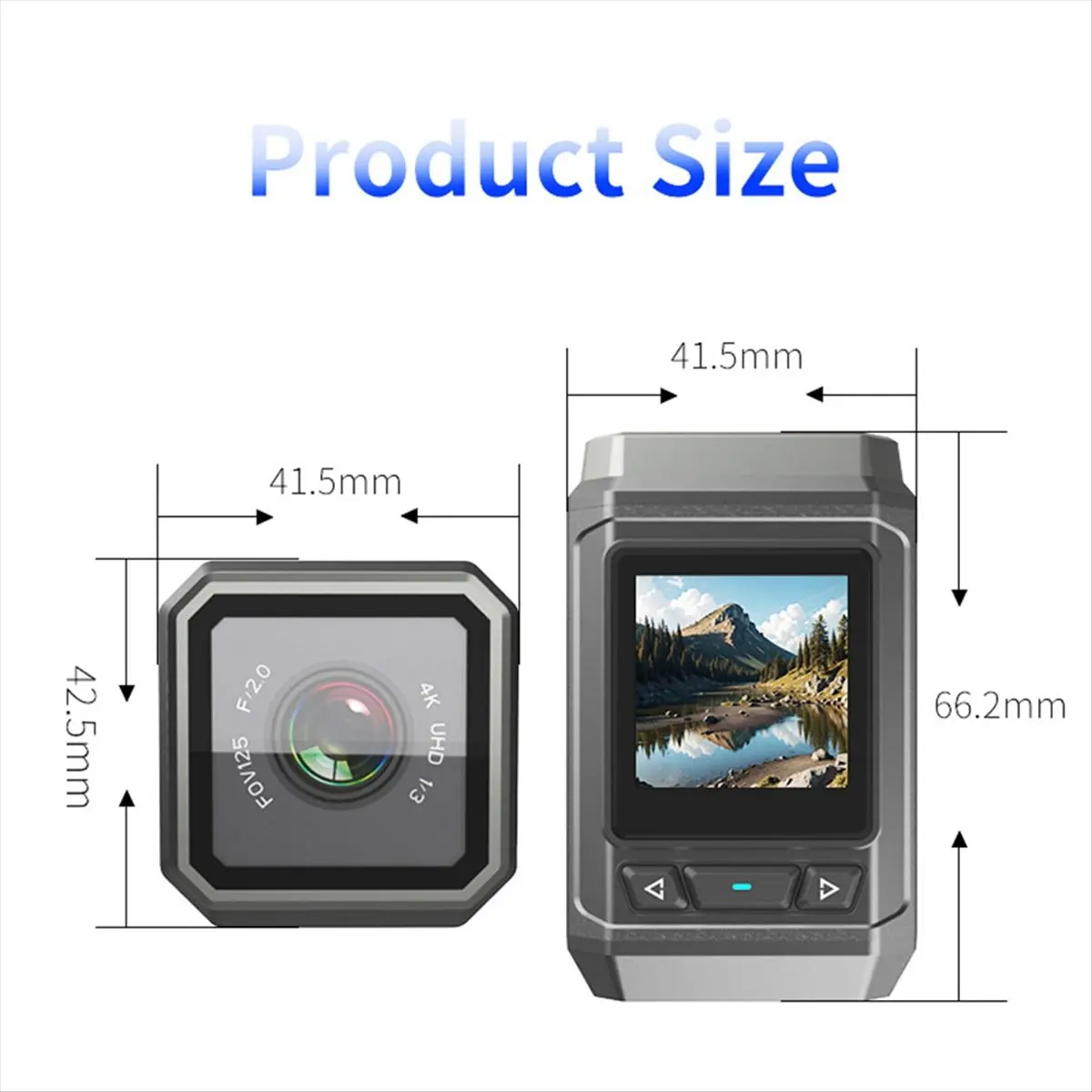 

AD10 4K Ultra HD WiFi Camera with LCD Screen Waterproof Sports Camera Motorcycle Cam Bicycle Cycling Riding Recorder Camera
