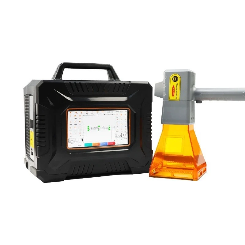 Handheld marking machine, mobile metal nameplate 30w fiber optic marking machine