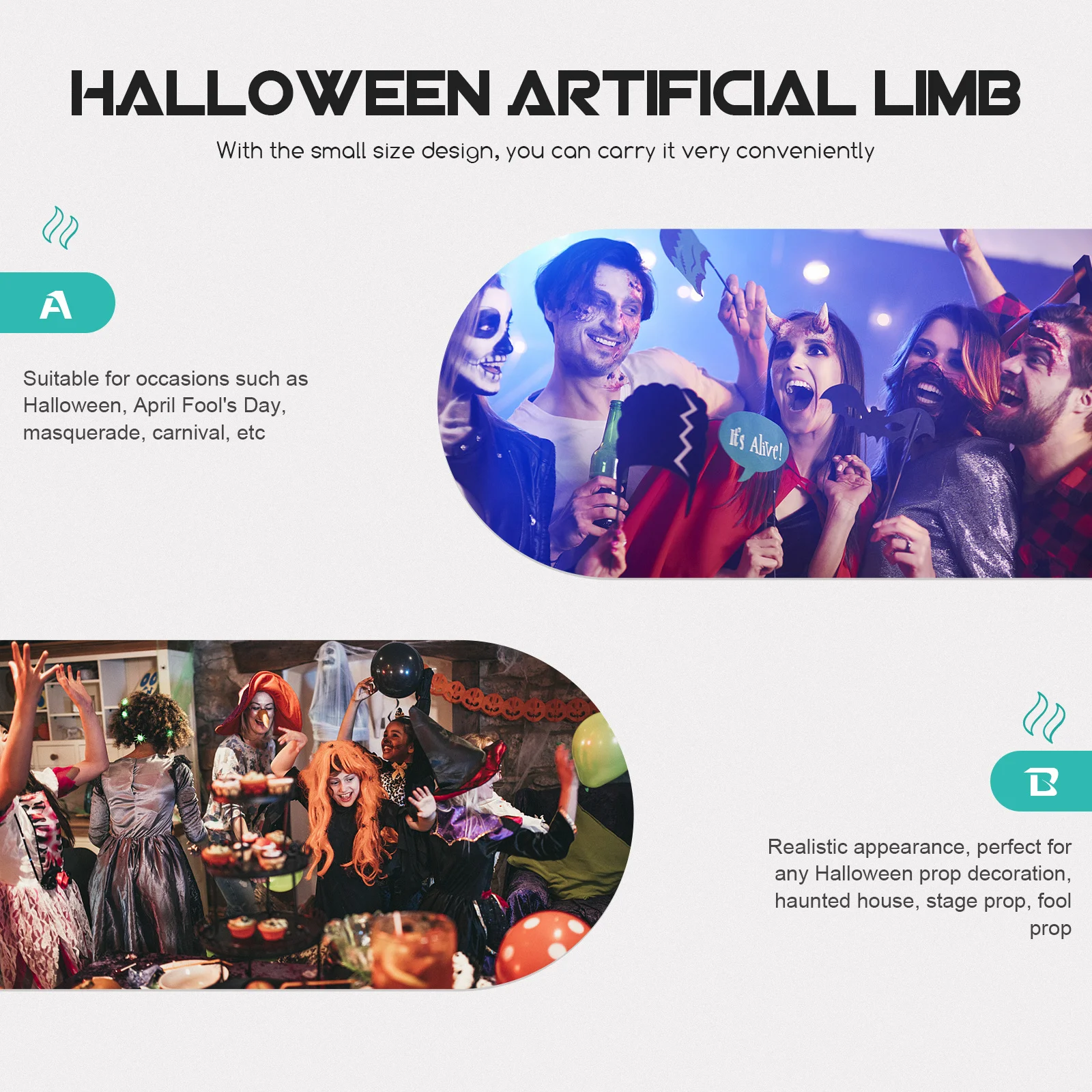 

Набор из 4 реалистичных искусственных отрубленных рук для Хэллоуина, жуткие украшения, розыгрыши, декор для дома с привидениями, шутки, фальшивые руки на Хэллоуин