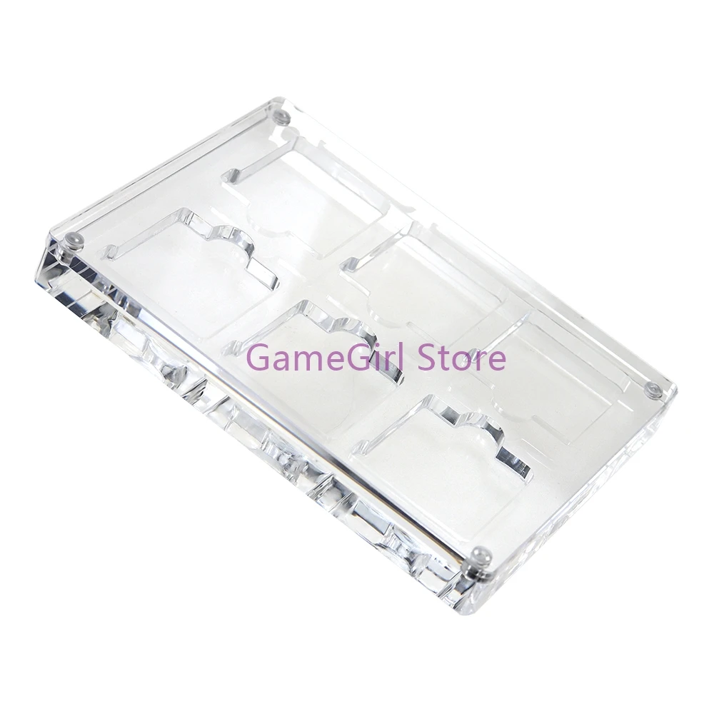 Estuche acrílico transparente para tarjetas de juego, cubierta magnética para Nintendo 3DS, NDS, estuche de exhibición, caja de almacenamiento, 5 piezas