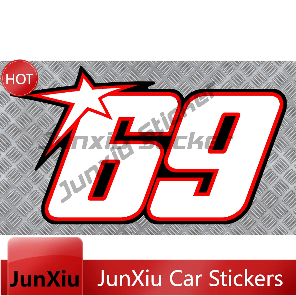 Numero 69 Course Racing Number Moto Creative Vinyl Decal Waterproof Car Sticker Motorcycle Accessories