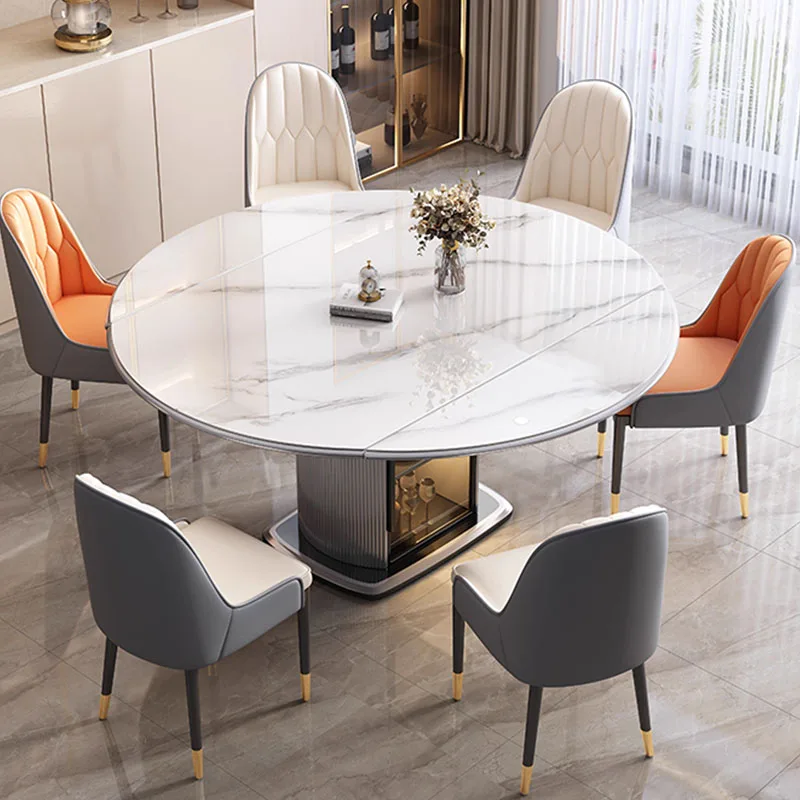 

Party Items Dining Table Kitchen Living Room Salon Round Dining Tables Space Saving Modern Mesa Plegable Restaurant Furniture