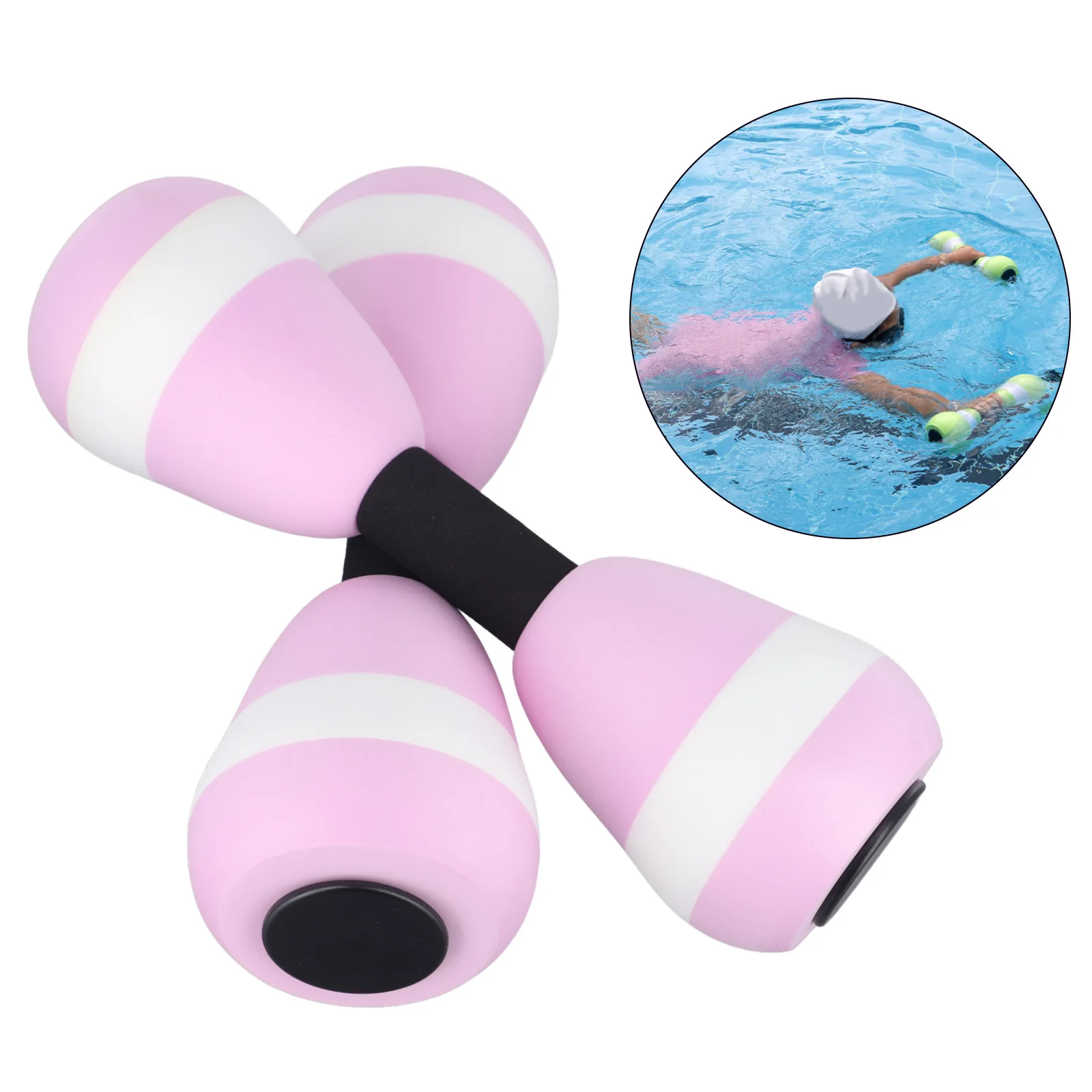 

2 штанги- гантели из пены EVA для водной аэробики и тренировок по плаванию, легкий инструмент сопротивления для фитнеса всего тела