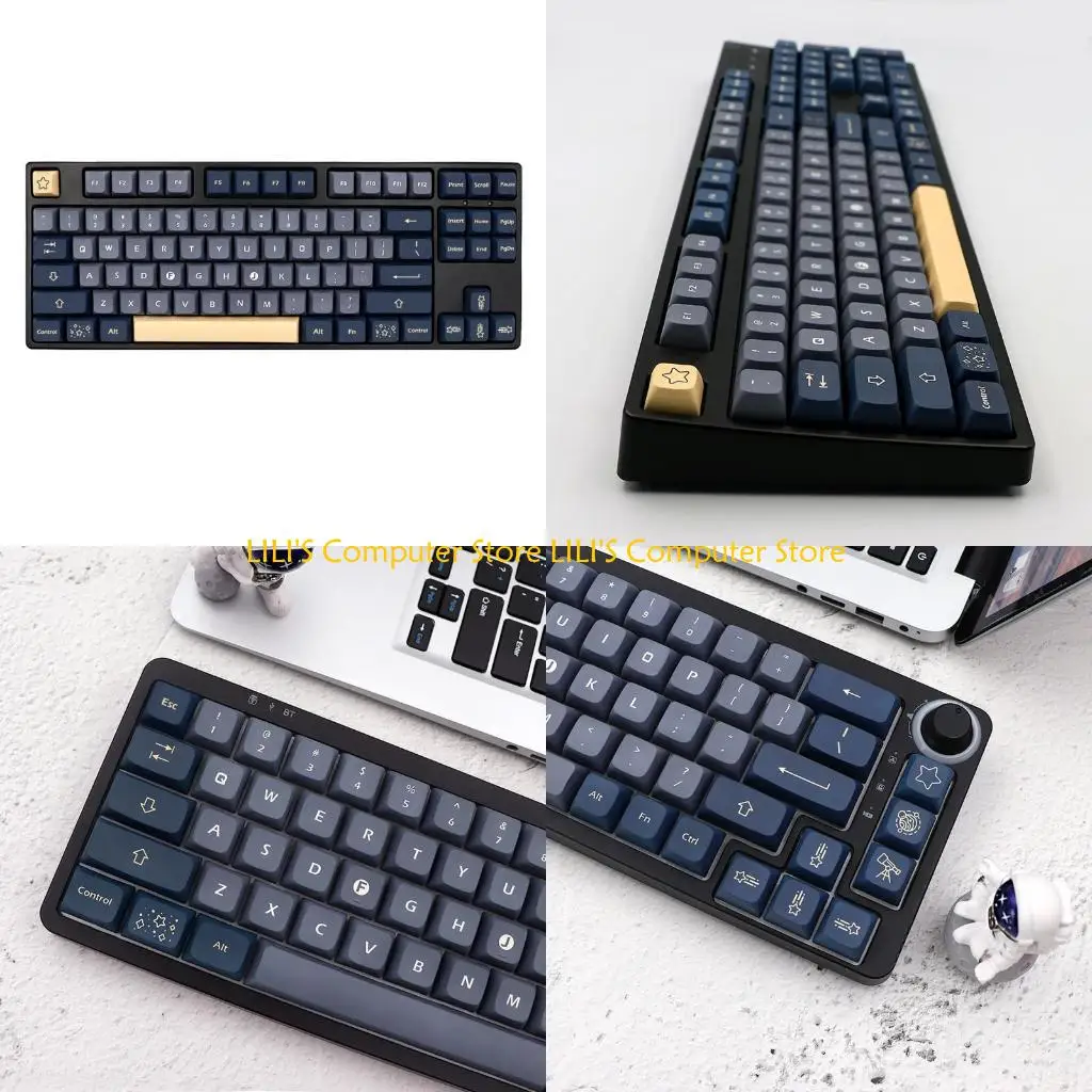 

A52B Stargaze 133 Keys XDA Thick PBT Keycaps for Mechanical Keyboard Keycap Dye Sub